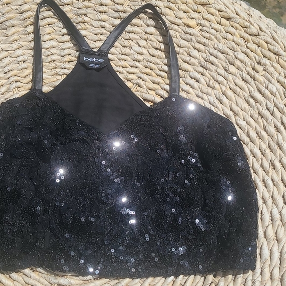 Bebe sequin crop top - Picture 3 of 8